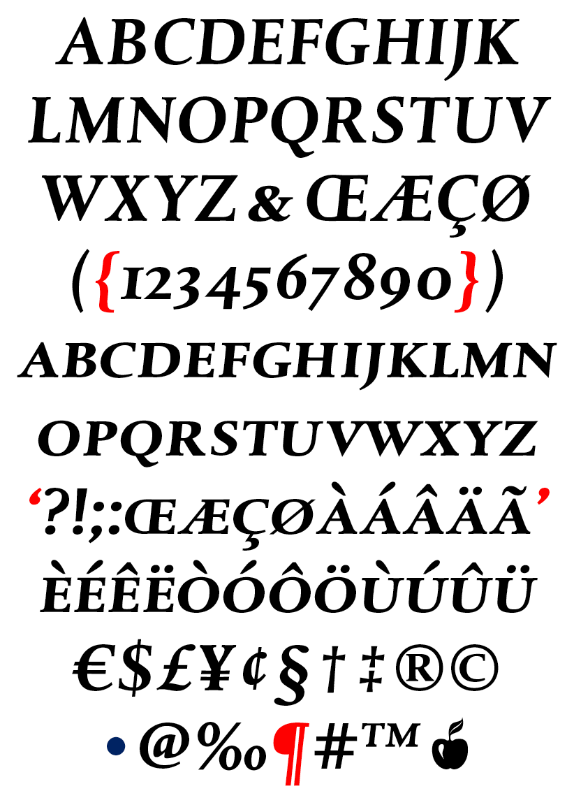 DTL Albertina Caps Bold Italic