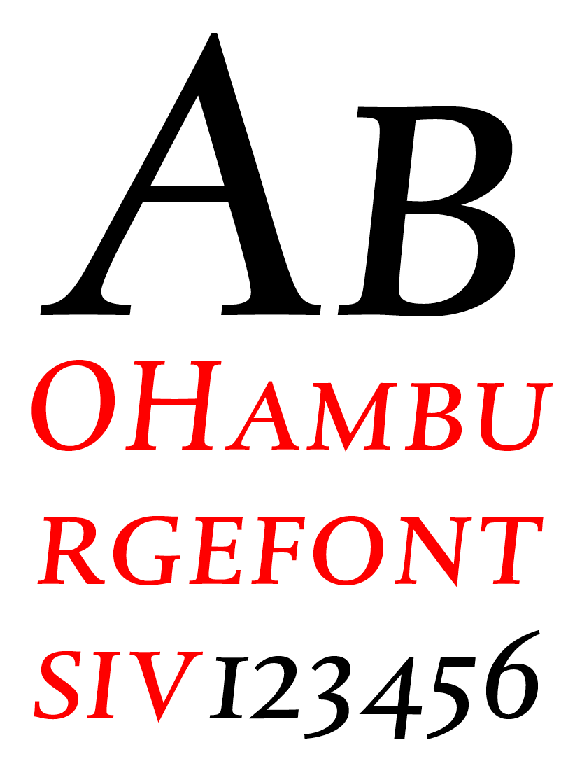 DTL Albertina Caps Book Italic