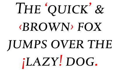 DTL Albertina Caps Regular Italic