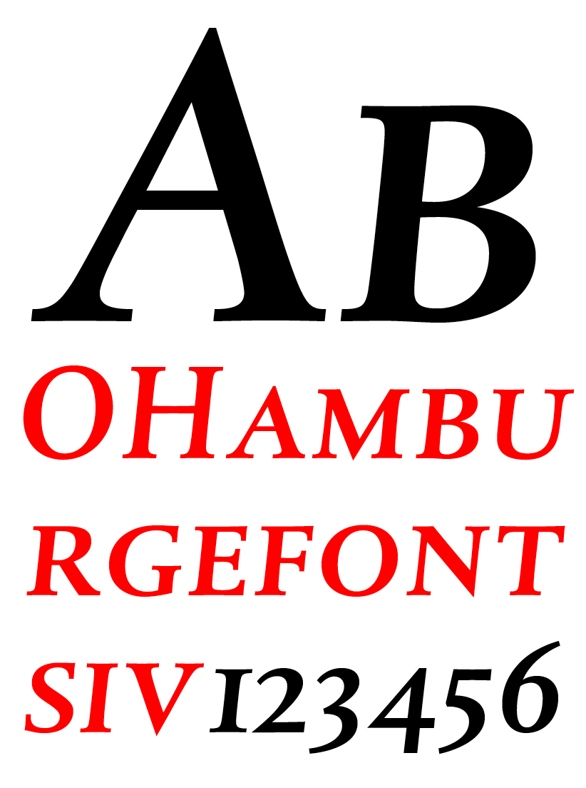 DTL Albertina Caps Medium Italic