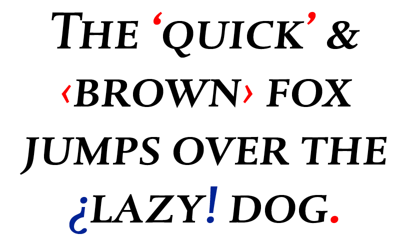 DTL Albertina Caps Medium Italic