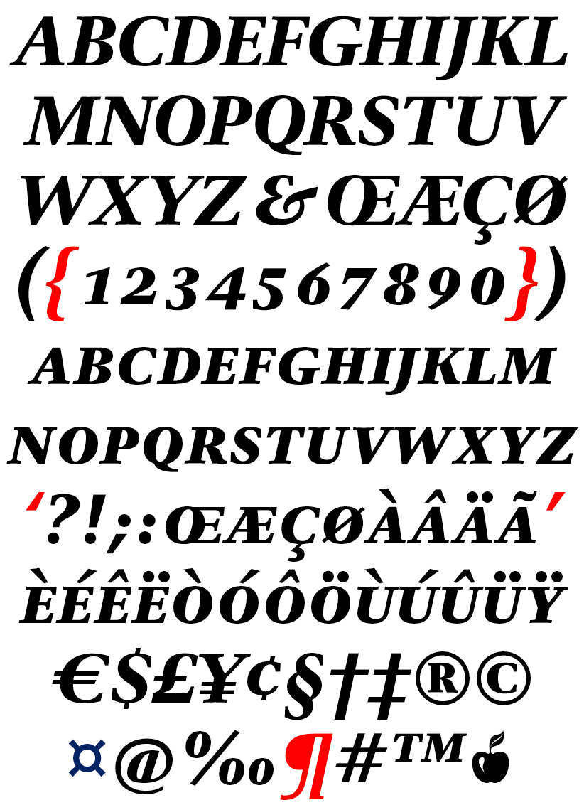 DTL Antares Caps Bold Italic