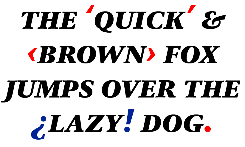 DTL Antares Caps Bold Italic