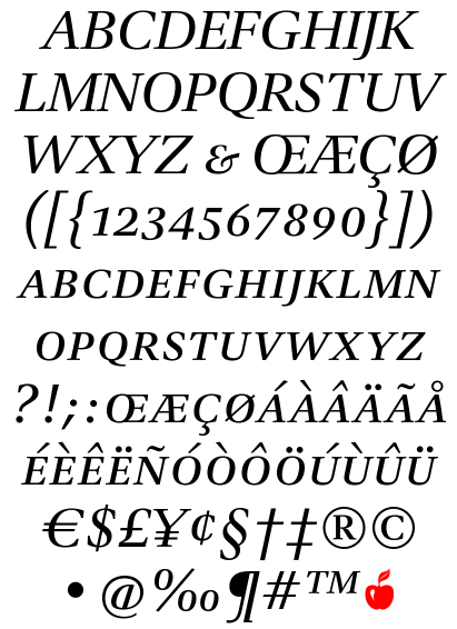 DTL Antares Caps Regular Italic