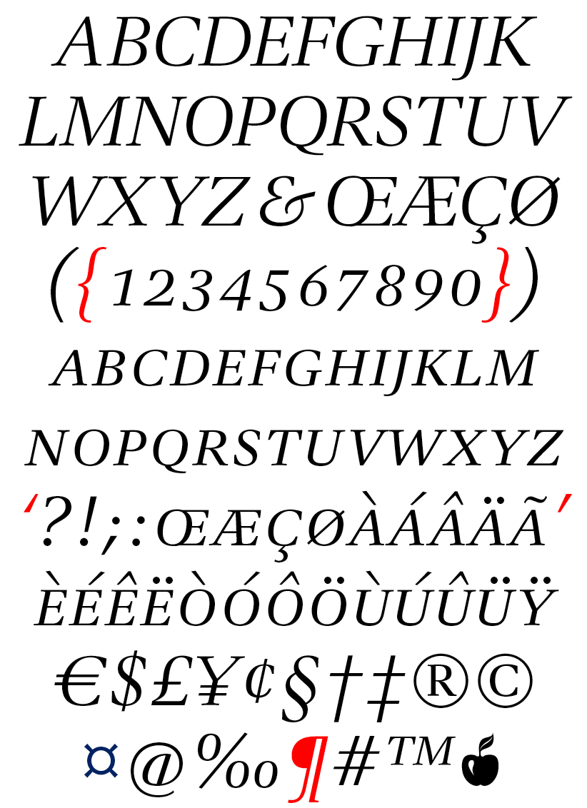 DTL Antares Caps Light Italic