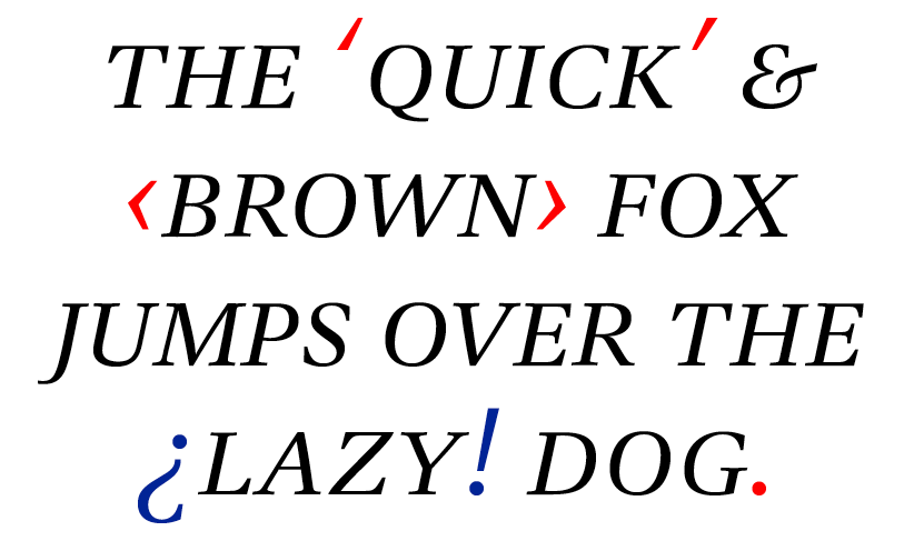 DTL Antares Caps Light Italic