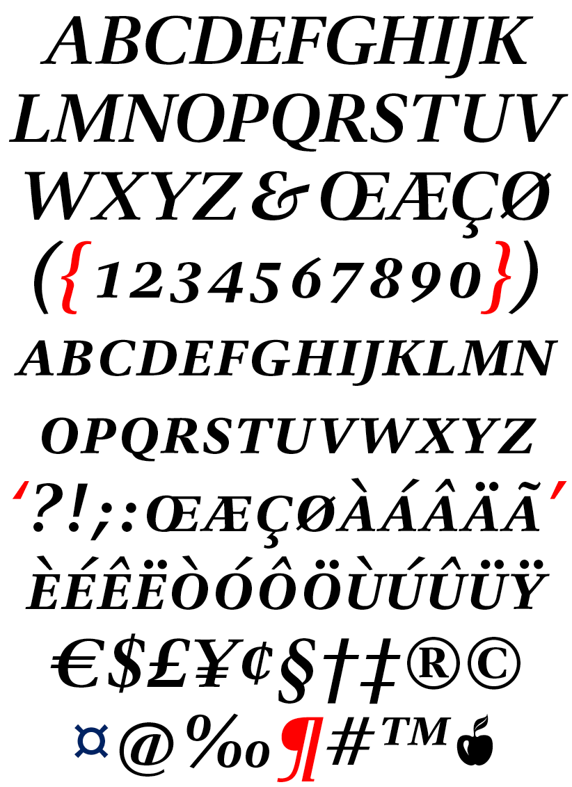 DTL Antares Caps Medium Italic
