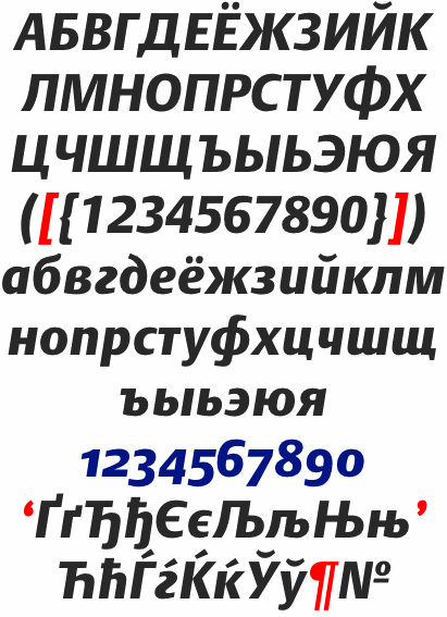 DTL Argo Cyrillic Black Italic