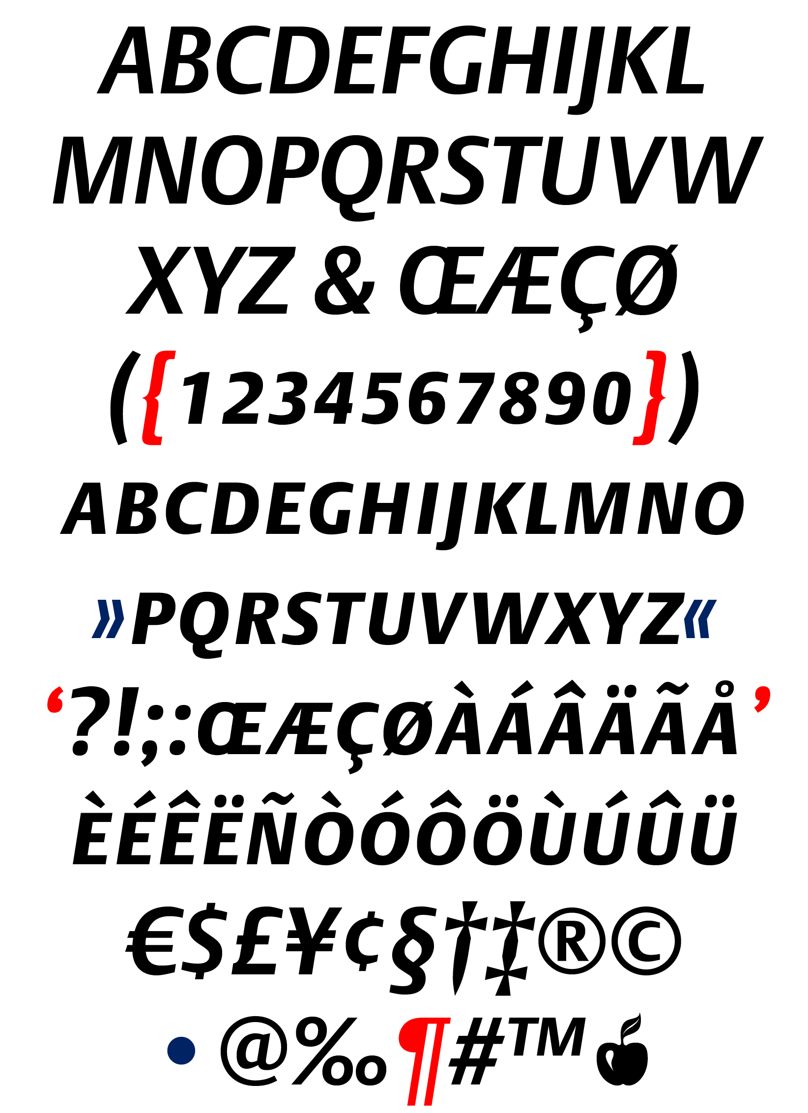 DTL Argo Caps Bold Italic