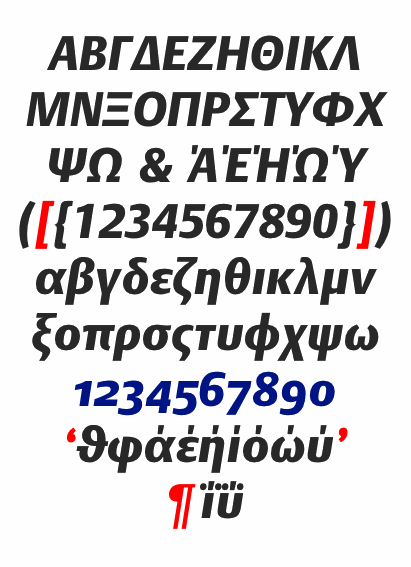 DTL Argo Greek Black Italic