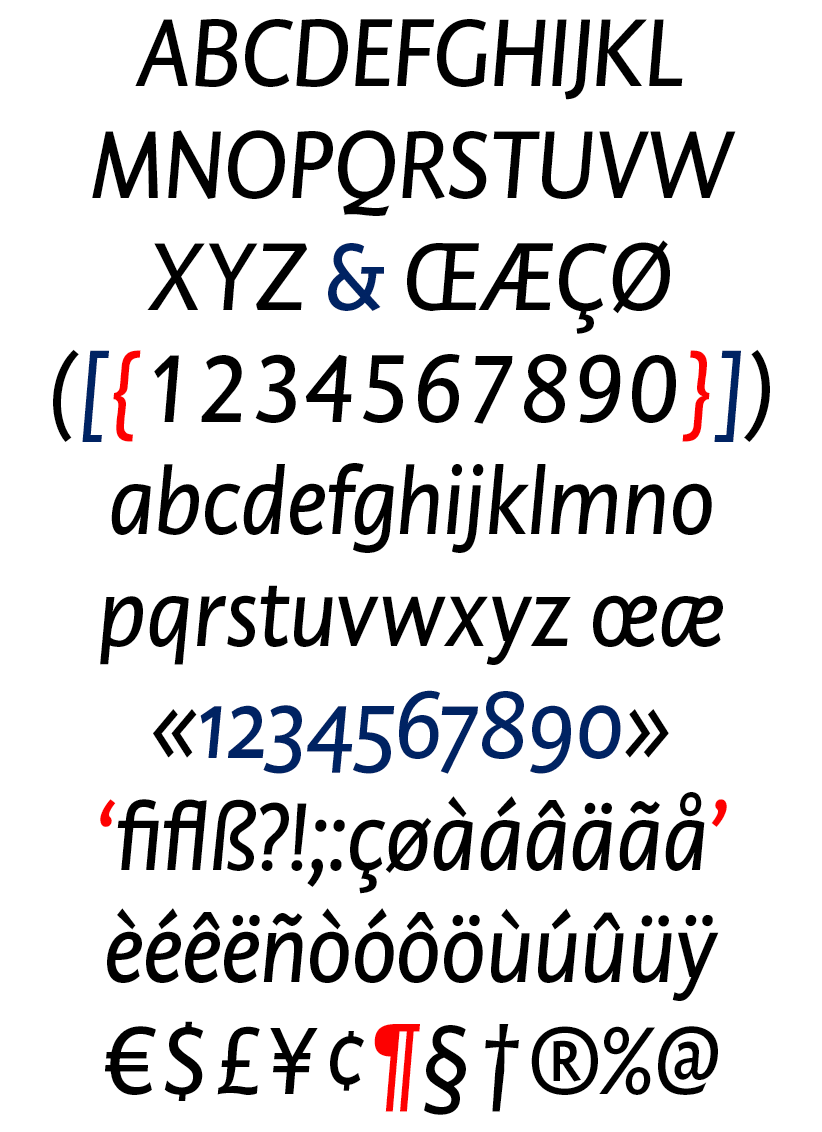 DTL Caspari News Display Regular Italic