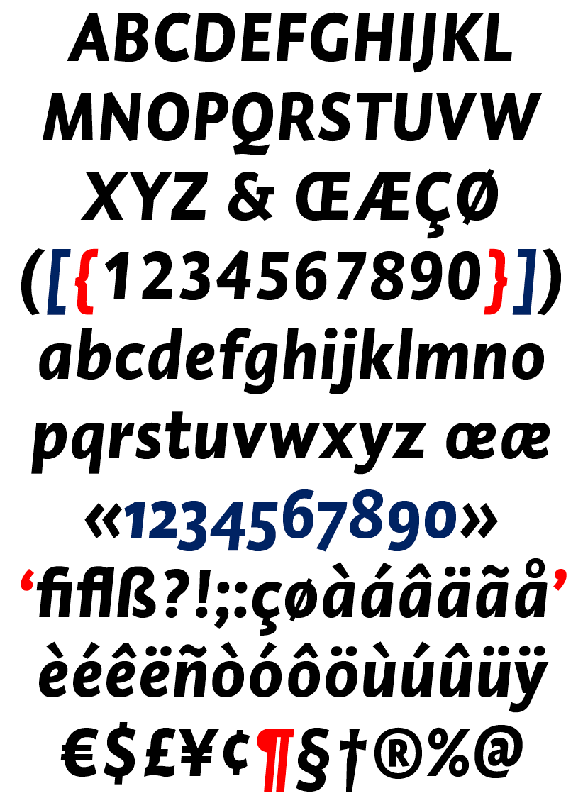 DTL Caspari News Text Bold Italic