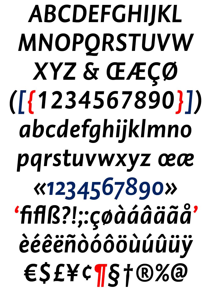 DTL Caspari News Text Medium Italic