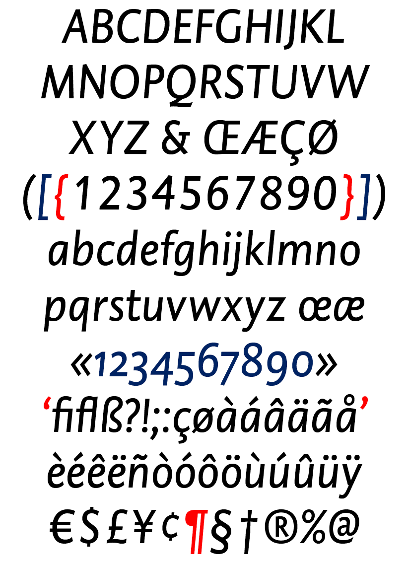 DTL Caspari News Text Regular Italic