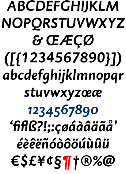 DTL Caspari Bold Italic