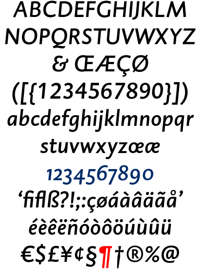 DTL Caspari Medium Italic
