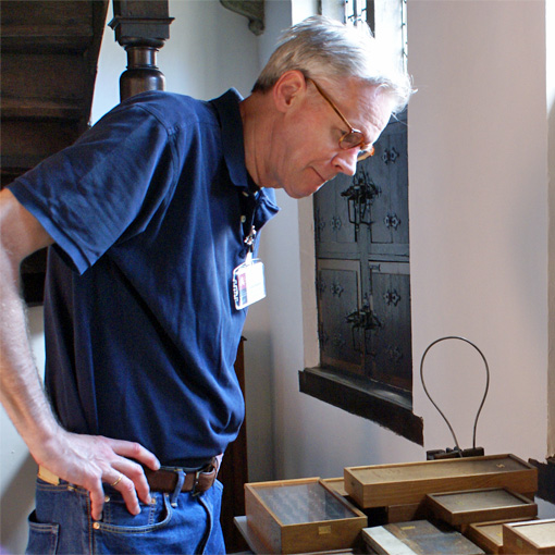 Frank E. Blokland at the Museum Plantin-Moretus