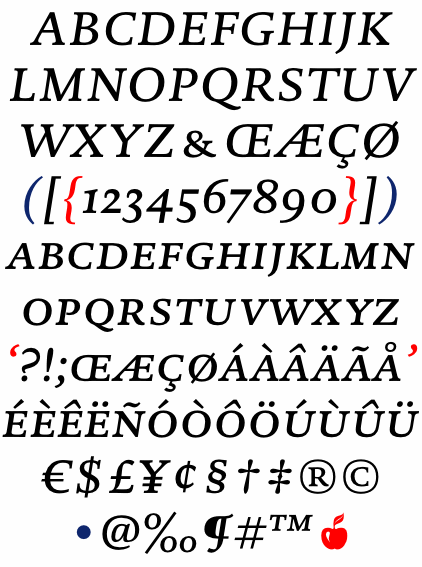 DTL Documenta Caps Medium Italic
