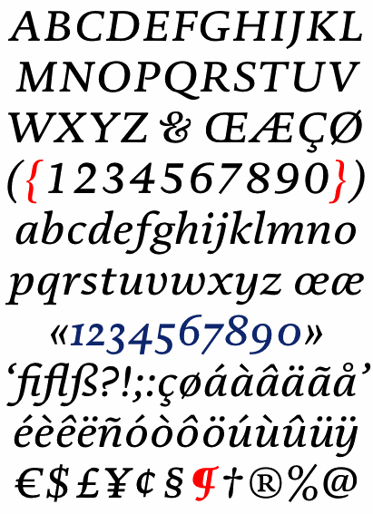 DTL Documenta Medium Italic
