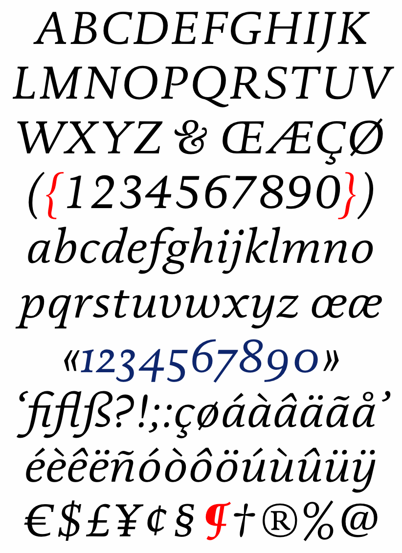 DTL Documenta Regular Italic