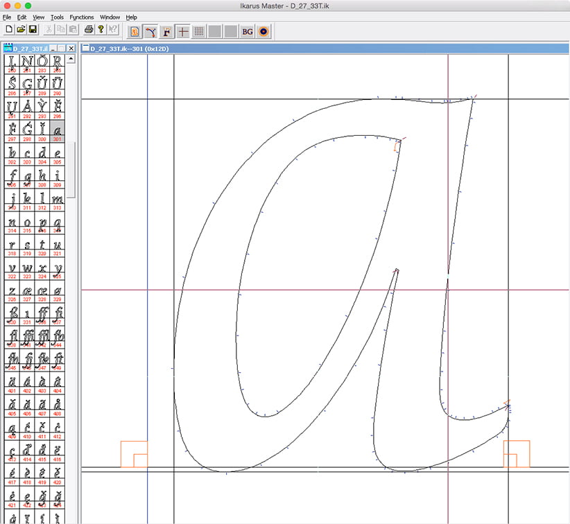 IKARUS data of DTL Dorian Italic