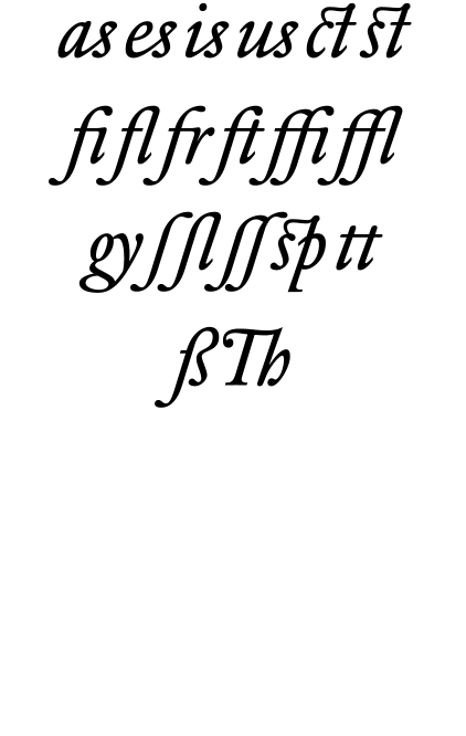 DTL Elzevir Alternate Book Italic