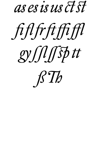 DTL Elzevir Alternate Italic