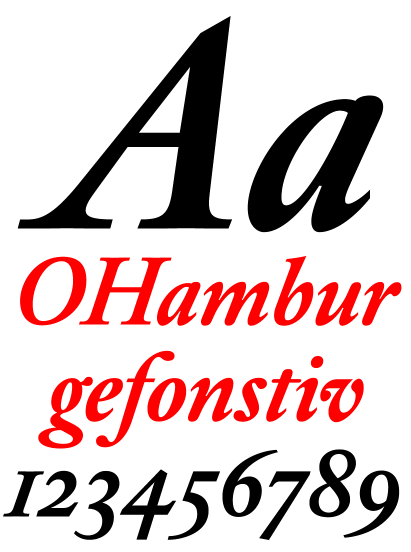 DTL Elzevir Bold Italic