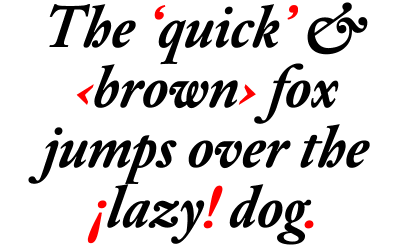 DTL Elzevir Bold Italic