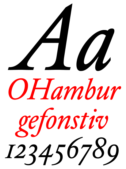 DTL Elzevir Book Italic