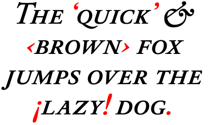 DTL Elzevir Caps Medium Italic