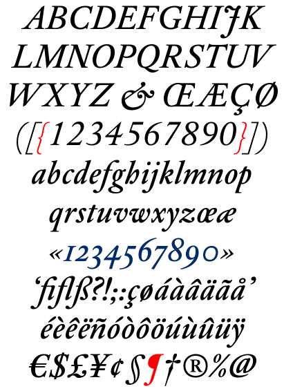 DTL Elzevir Medium Italic