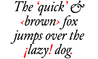 DTL Elzevir Regular Italic