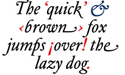 DTL Elzevir Swash Book Italic