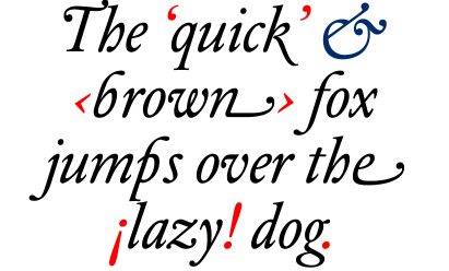 DTL Elzevir Swash Italic