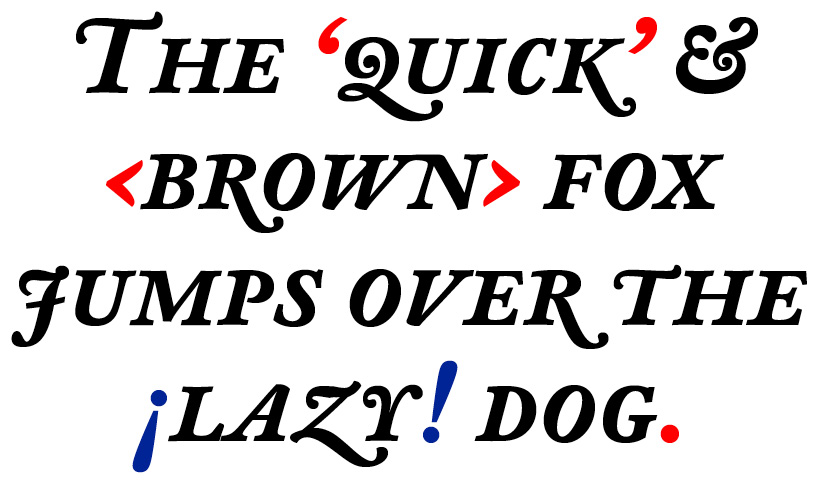 DTL Fell | Text Caps Bold Italic