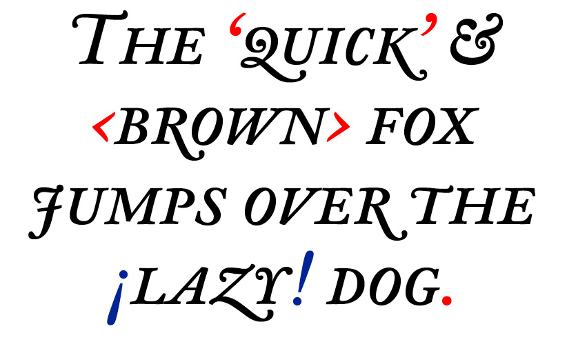 DTL Fell | Text Caps Book Italic