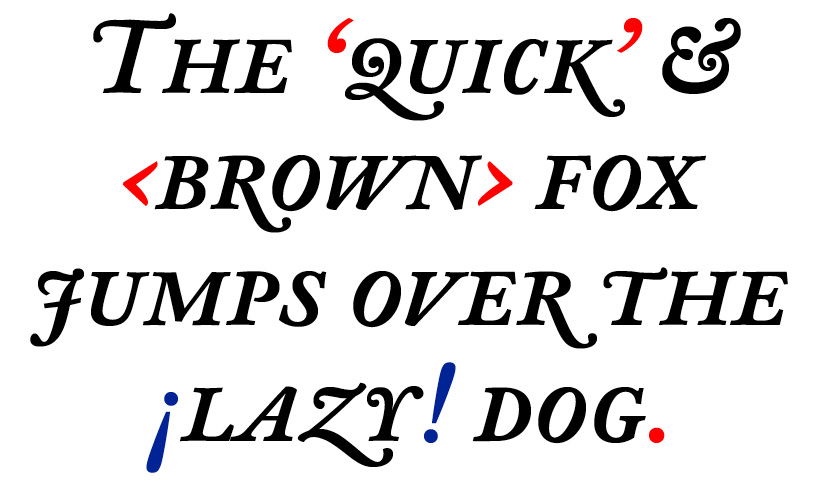 DTL Fell | Text Caps Medium Italic
