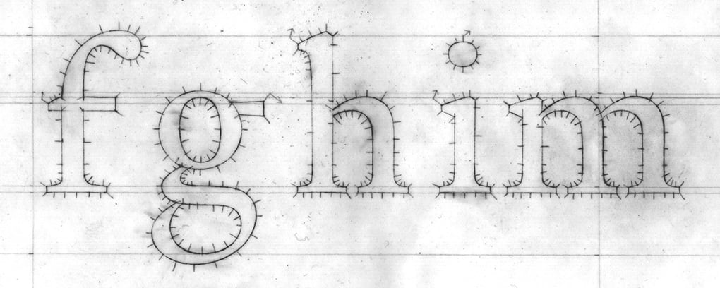 Pencil drawing with IKARUS markings for DTL Fell