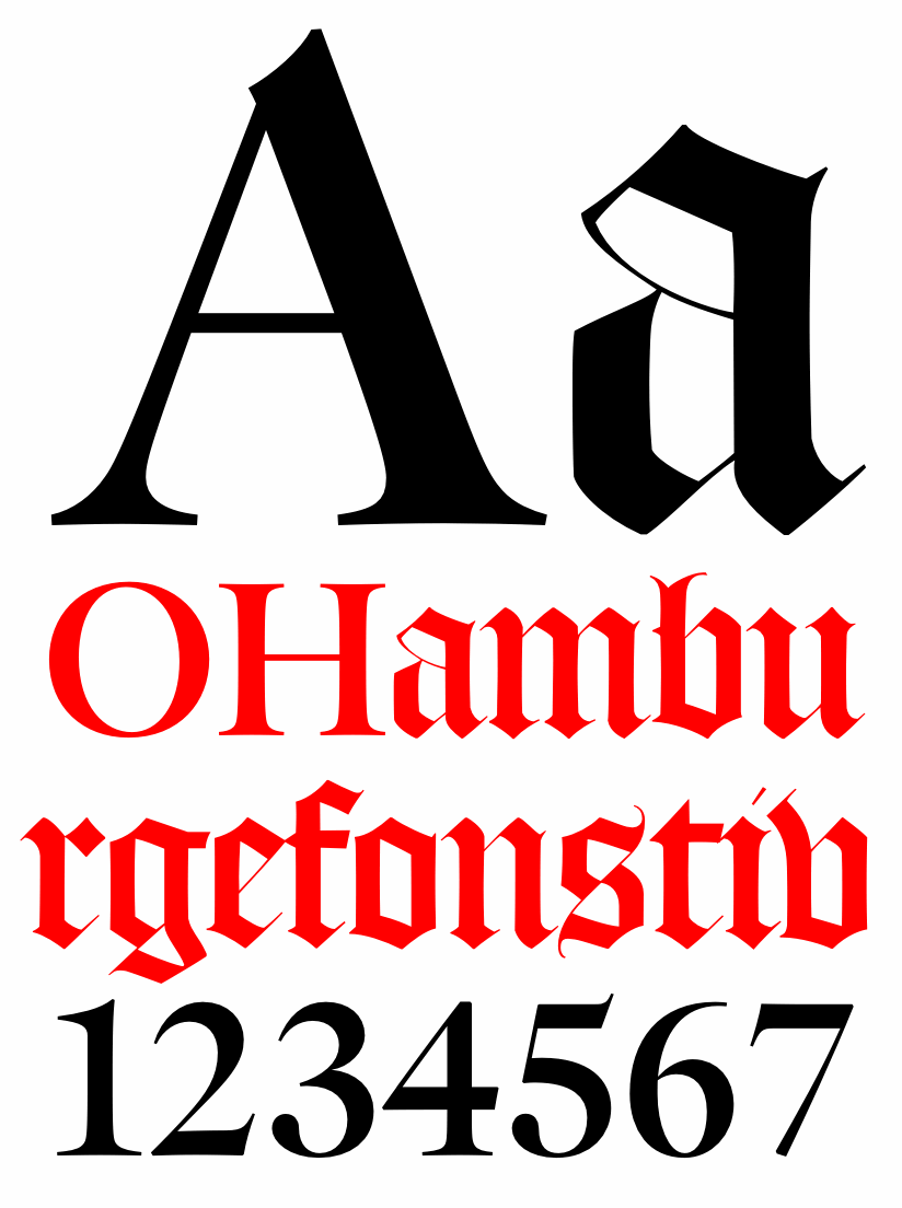 DTL Flamande with roman capitals