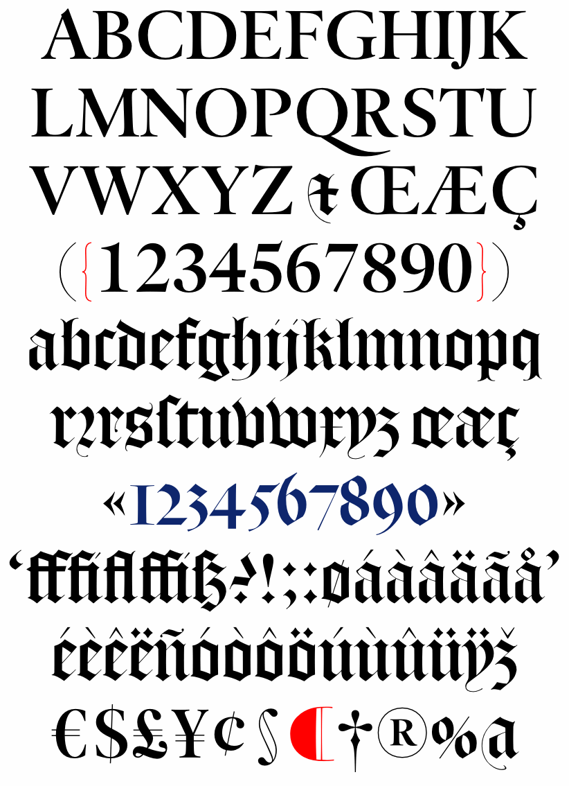 DTL Flamande with roman capitals