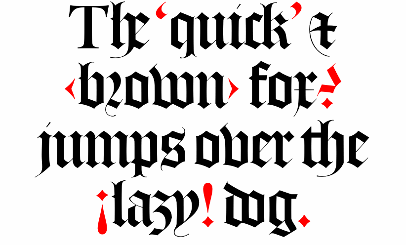 DTL Flamande with roman capitals