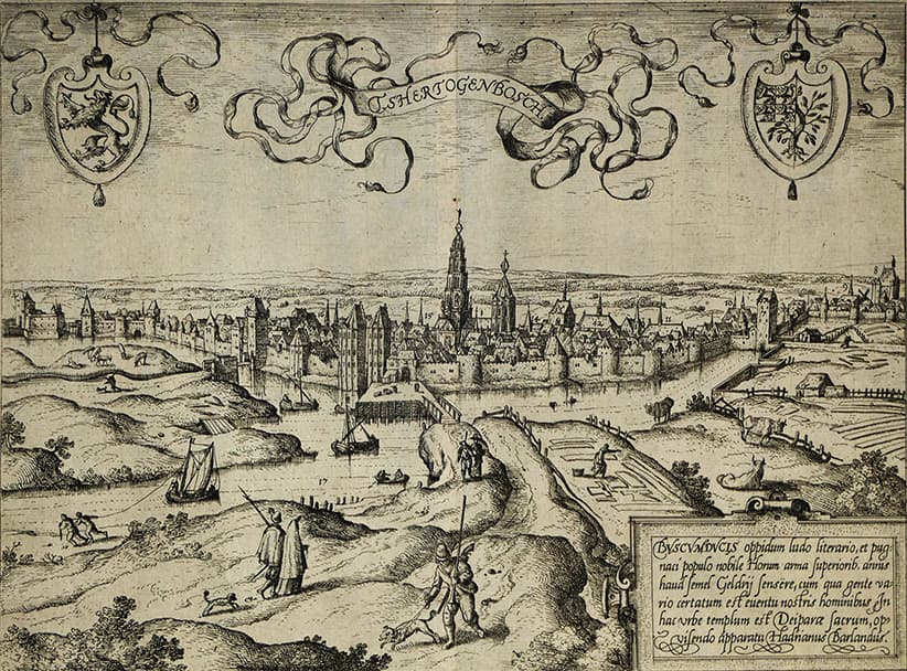 View of the city of ’s-Hertogenbosch by Lodovico Guicciardini from 1588