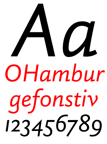 DTL Haarlemmer Sans Regular Italic