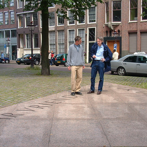 Blokland at the Homomonument Amsterdam