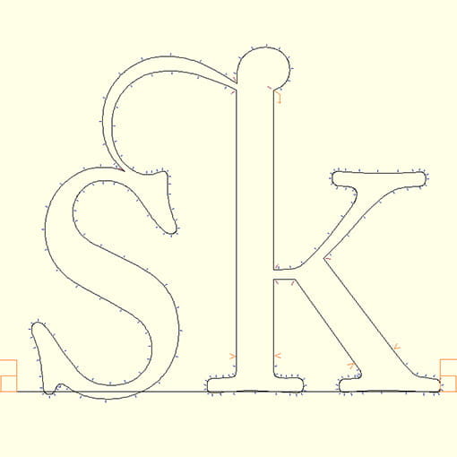 Ligature with IKARUS marking