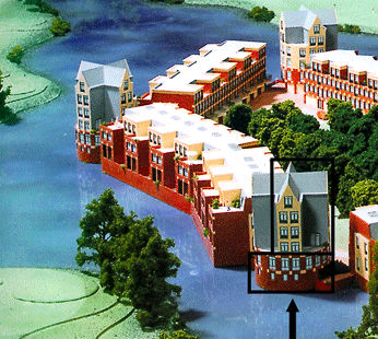 Scale model of castle Zwaenenstede