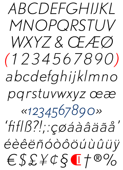 DTL Nobel Light Italic