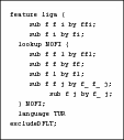 Code voor fi-ligatuur substitutie
