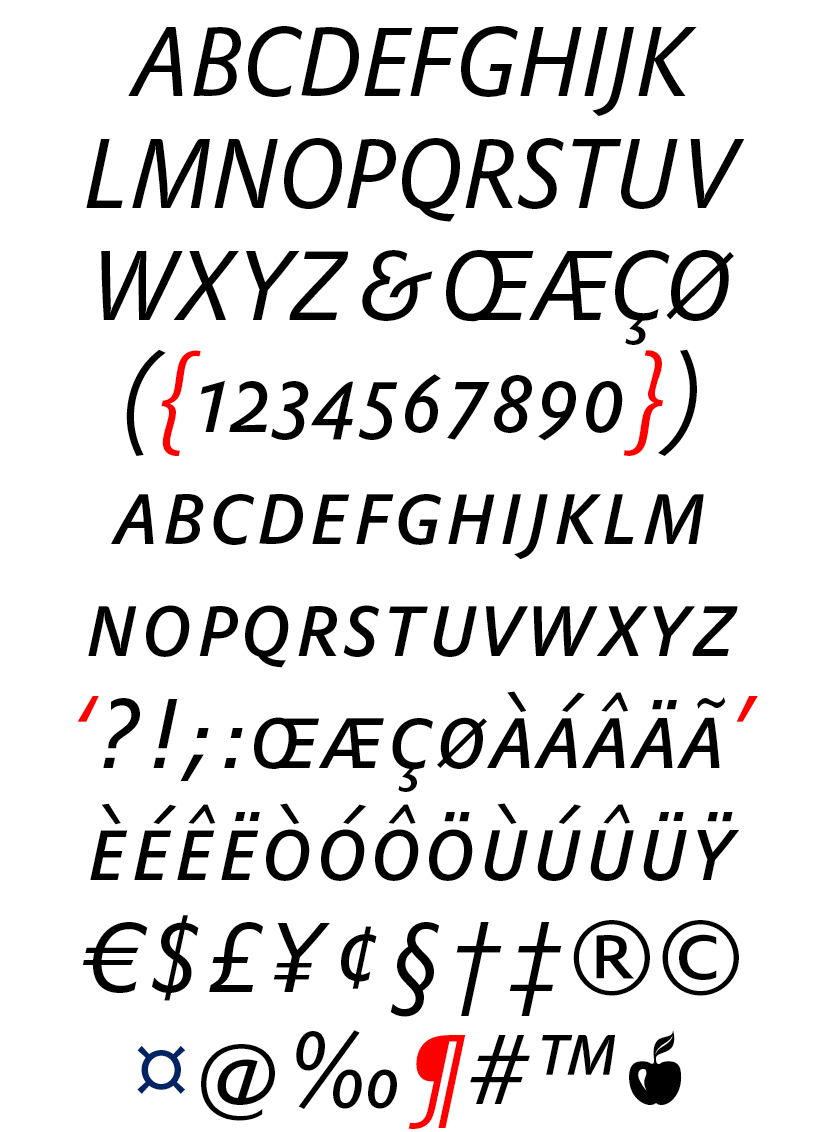 DTL Prokyon Condensed Caps Regular Italic